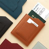 슬림 양면 가죽 여권 케이스 카드 파우치 Y2511
