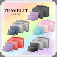 트래블잇 내맘대로 8컬러 믹스 4P 여행용파우치 4종세트 캐리어정리 실속구성