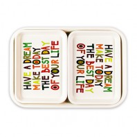 무광멜라민 직쟁반(영어) 3P