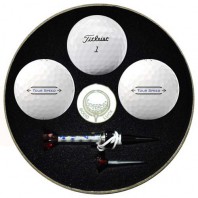 원형 타이틀리스트 투어스피드 3구 볼마커 자석티세트