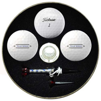원형 타이틀리스트 투어스피드 3구 볼마커 자석티세트