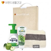 브생건 핸드워시 954호(카밀핸드크림100ml+크리넥스 버블핸드워시+그레이모달 핸드타올고리수건)