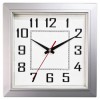 290 정사각 라인 실버벽시계