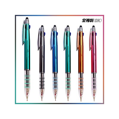 오케이 4링UV3색터치펜