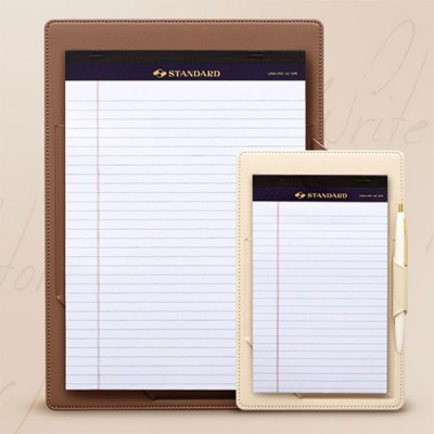 고급 가죽 클러치형 A4 메모패드 직장인 업무용