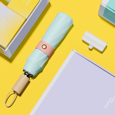 벨솔라 선물세트 삼색삼단 수동 암막 우양산 + 보조배터리