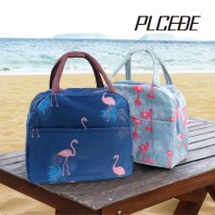 플씨드 트로피칼 패턴 포켓 보온보냉백