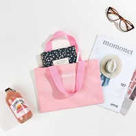 [국내제작] 코튼앤코 커스텀 가로형 컬러 자석 에코백 28x20