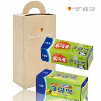 크린랩 브생건325호(휴대용30매 크린백+손잡이20매 위생백)
