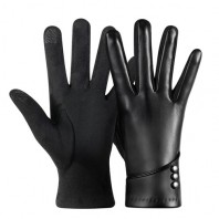 로페리아 트리플 버튼 스마트 터치 여성가죽장갑(0216532)