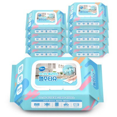 2531 세균닦는 행주티슈 뽑아쓰는 항균행주 70매