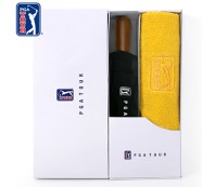 PGA 3단완전자동 빈티지우드+170g 면사타올 세트