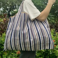 346_어깨끈이 있는 대형 재사용 가능한 나일론 쇼핑백