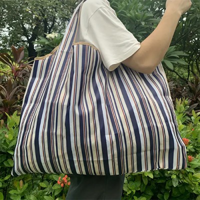 346_어깨끈이 있는 대형 재사용 가능한 나일론 쇼핑백