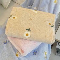 샤라랑 꽃무늬 극세사 무릎담요 P2560