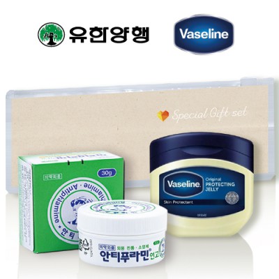 안티푸라민케어세트3호(유한양행+바세린 퓨어스킨 젤리)
