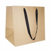 플라워크라프트 도시락쇼핑백(검정끈)