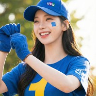 민주당 선거 라운드 반팔 티셔츠 (인쇄포함)