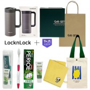 와우 텀블러파우치4호 락앤락 테이블머그 핸드타올 카밀핸드크림 M칫솔치약세트