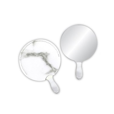 ST-551 원형마블PU케이스 스텐거울