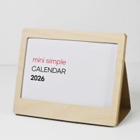 자작미니포토프레임 탁상달력(가로형-미니심플)
