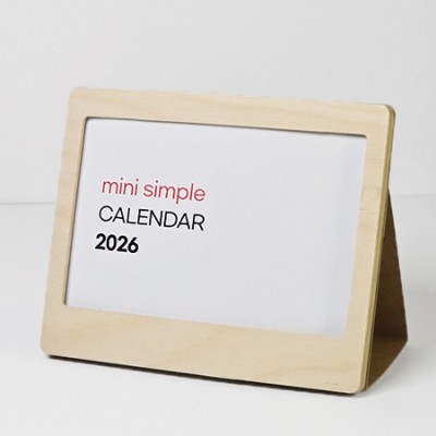 자작미니포토프레임 탁상달력(가로형-미니심플)
