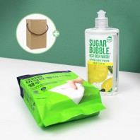 크린랩  빨아쓰는 행주 주방세제 2종 세트