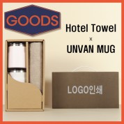 코마솔리드타월+어반스텐머그컵2P-굿즈용세트