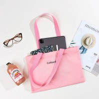 [국내제작] 코튼앤코 커스텀 가로형 컬러 에코백 36x25