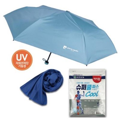 안심생활건강세트 5호 여름(암막3단양우산+쿨파스+쿨타올)
