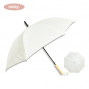 레이니 60 8k 파스텔 나무손잡이 우산 (크림) *컬러인쇄가능