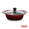 독일쿠멜 세라믹코팅 인덕션겸용IH 전골냄비레드 24cm