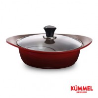 독일쿠멜 세라믹코팅 인덕션겸용IH 전골냄비레드 24cm