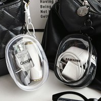 PVC 투명 미니 키링 파우치