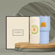 시즈넬 선물세트 카카오 모달30수타올(1개)+카카오스텐매트텀블러