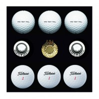 타이틀리스트 HVC 6구 볼마커 2조 싸바리케이스세트