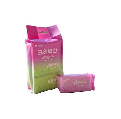 크리넥스 실키소프트 쁘띠 물티슈8매입x6개(6개번들)