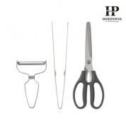 [홈파워] 키친툴 3P 양배추칼 세트 (양배추칼+핀셋집게+주방가위)