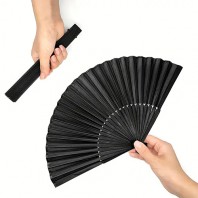 918_우아한 블랙 대나무 부채