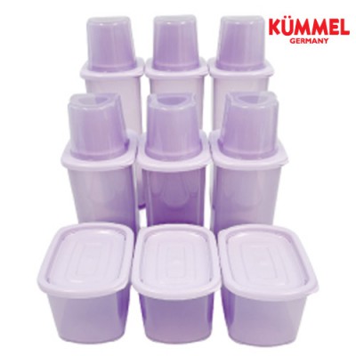 독일쿠멜 향균탈취 잡곡통 밀폐용기 3종9세트24p