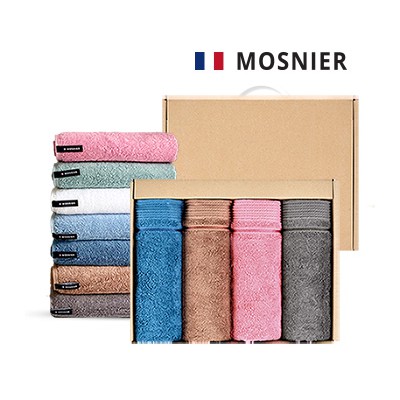 모스니에 코마190g 4p타올선물세트
