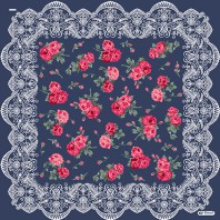 레이스 장미 스카프 60*60