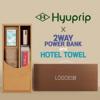 협립 이지롤 거꾸로 완전자동 우산 +협립40수호텔코마180타월+배터리-세트