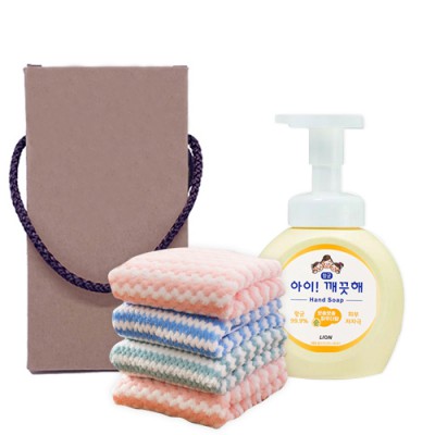 아이깨끗해 핸드워시+극세사 행주 세트 K2647
