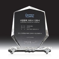 2165 크리스탈 상패 (170*180*50mm)