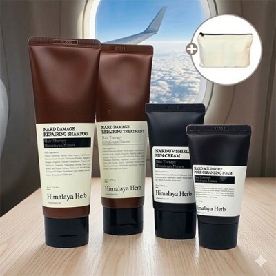 Nard 샴푸 선크림 여행용세트 4종