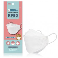 엠플러스 황사 미세먼지 마스크 KF80(소형)