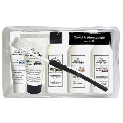 다올 여행용 6종세트 17호/샴푸,린스,바디워시,클렌징폼,치약,칫솔