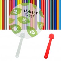 반투명 원형 팬시 (2컬러) 부채