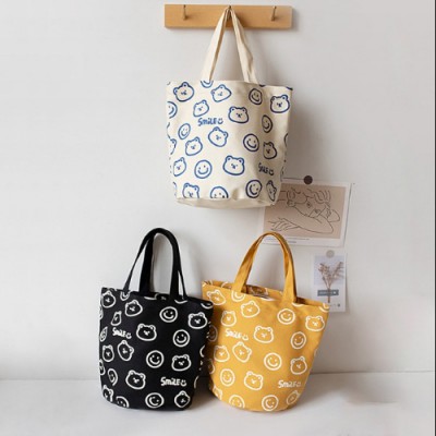 로페리아 스마일 베어 캔버스 에코백(0217026)